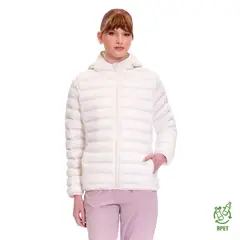 TOTTO - Chaqueta Acolchada Capota Colorfull Pro Blanco Mujer