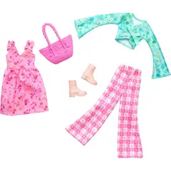BARBIE - Conjunto de Ropa y Accesorios para Moda Cottage 2 outfits B001