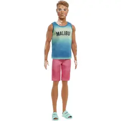 BARBIE - Muñeca Fashionistas Ken con Vitiligo Malibu Tank Shorts 192