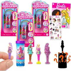 BARBIE - Muñeca Color Reveal Misteriosa con Stickers y Mini Dolls