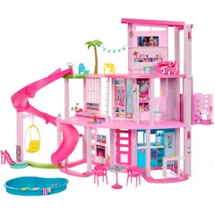 BARBIE - Casa de ensueño Casa con piscina y accesorios 75+ piezas