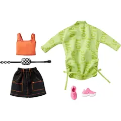 BARBIE - Conjunto de Ropa 2 Piezas 2 Outfits Accesorios