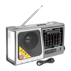 ENERGY PLUS - Radio Solar Recargable AMFMSW 8 Bandas USB Bluetooth LED