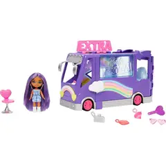 BARBIE - Extra Mini Minis Set Bus Doll y Accesorios 60 cm