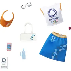 BARBIE - Set de ropa para juegos olímpicos Tokyo 2020 conjunto coleccionable