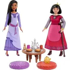MATTEL - Juegos de Disney Wish Set de Té con Asha y Dahlia