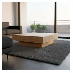 GENERICO - Mesa de Centro Candice en Roble 120cm x120cm