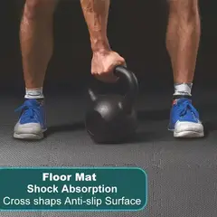 GENERICO - Tapete Antideslizante Para Ejercicio 40 Pzs De 30 x 30 Cm
