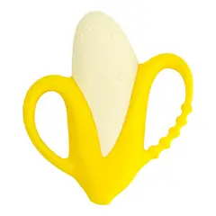INFANTINO - Juguete Mordedor Sensorial Banana Silicona Para Bebés