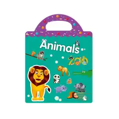 GENERICO - Libro De Stickers Reutilizables Infantiles Vinilo Animales