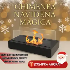 GENERAL - CHIMENEA NAVIDEÑA A BASE DE ALCOHOL DECORACION HOGAR