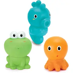 INFANTINO - Set Juguete De Baño Bebés Animales Marinos 3 Piezas Niños