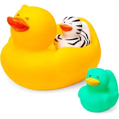 INFANTINO - Set Juguete De Baño Bebés Patitos Marinos 3 Piezas Niños