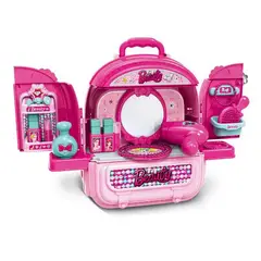 GENERICO - Morral Didáctico Tocador Beauty 3 En 1 Rosado Nuevo