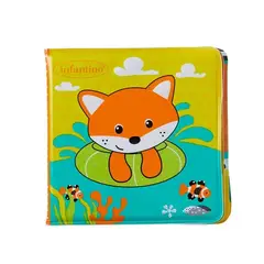 INFANTINO - Juego Libro De Baño Impermeable Zorrito Didáctico Para Bebés