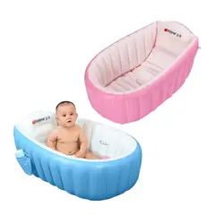GENERICO - Tina portatil Inflable Para Bebes Piscina Bañera Azul