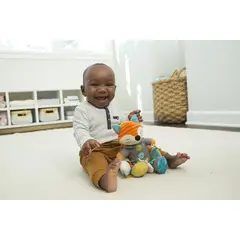 INFANTINO - Juguete Sensorial Bebés Zorro Textura Sonajero Y Mordedor