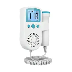 GENERICO - Monitor De Frecuencia Cardíaca Para Bebés Fetales Doppler De Color Azul
