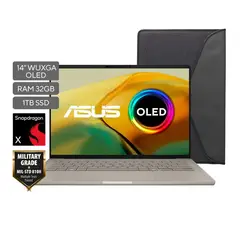 ASUS - Zenbook UX3407Q-QD288W Snapdragon X X1 26 100 SSD 1 TB 32GB 14" OLED WUXGA Win 11 Home Baige