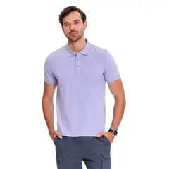 TOTTO - Camiseta Tipo Polo Youngpolo Morado Para Hombre