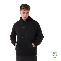 TOTTO - Buzo Tipo Hoodie Con Capota Overo Negro Para Hombre