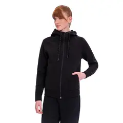 TOTTO - Buzo Abierto Con Capota Hailout Negro Para Mujer