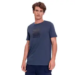 TOTTO - Camiseta Estampada Atena Azul Para Hombre