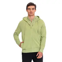 TOTTO - Buzo Abierto Con Capota Spring Verde Para Hombre