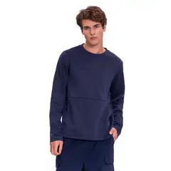 TOTTO - Buzo Cerrado Bolsillo Canguro Dragon Azul Para Hombre