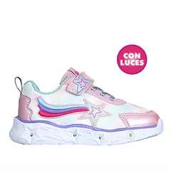 GUMBALL - Tenis Casual de Niña xia luces 3-25-2 inf fem Rosado