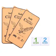 GENERICO - 3 X Vidrios Templado Mate Cerámica Antihuella Xiaomi Redmi Note 9 Pro