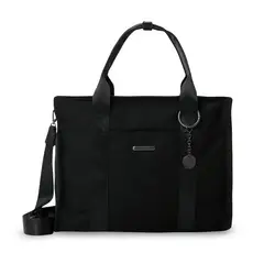 TOTTO - Bolso Cartera Tote Bag M Mujer Porta PC 15.4'' Negro