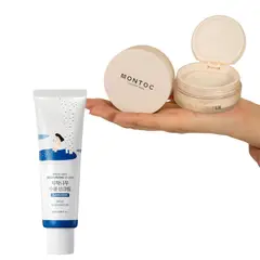 GENERICO - Polvo Traslucido Montoc Y Protector Solar Round Lab Coreano