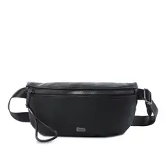 TOTTO - Canguro Riñonera Rpet Unico Bolsillo Smooth Negro