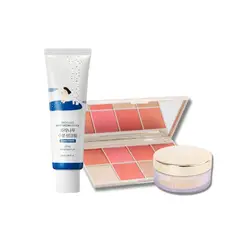 GENERICO - Protector Solar Coreano Polvos Traslúcidos Y Rubores 8 Tonos