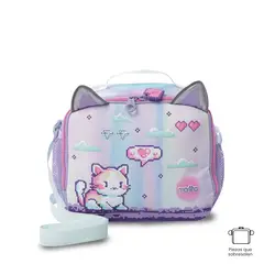 TOTTO - Lonchera Con Porta Comidas Andy Cat L Morado Niña