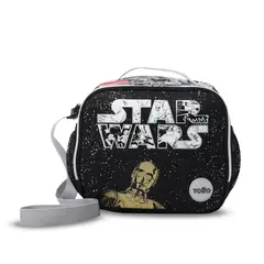 TOTTO - Lonchera Con Porta Comidas Star Wars Jedi L Negro Niño