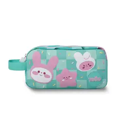TOTTO - Cartuchera Multiuso Escolar 2 Cuerpos Bunny Pump Niña