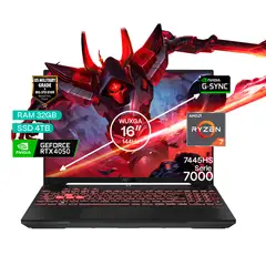 ASUS - Portátil Gamer TUF A16 AMD Ryzen 7 RAM 32GB SSD 4TB RTX 4050 6GB FHD 144 Hz