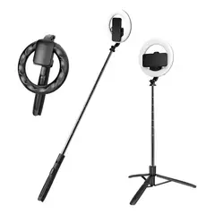 JALTECH - Palo De Selfie Extra Largo Con Trípode Bluetooth Q05s