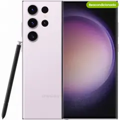 SAMSUNG - Celular Galaxy S23 Ultra 256 5G GB Rosado Reacondicionado + Garantía extendida + Panel Solar
