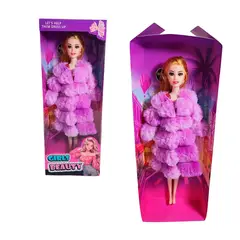 GENERICO - Muñeca Abrigo Peludo Juguete Interactivo Niña