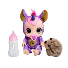 GENERICO - Muñeca Ojos Expresivos Con Tetero + Peluche Capibara Juguete