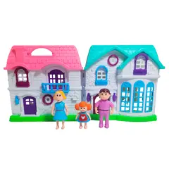 GENERICO - Casa De Muñeca Con Muebles Personajes Extra Grande Juguete