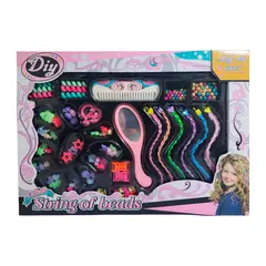 GENERICO - Set Kit Para Hacer Pulseras Y Peinados + Trenzas Extensiones