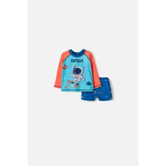 NASA - Conjunto de baño de la azul y naranja para bebé niño