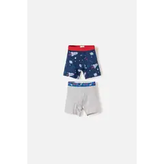 NASA - Pack X2 Boxer de la multicolor para niño 2T a 5T