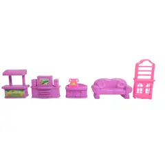 GENERICO - Casa De Muñeca Con Muebles Personajes Grande Juguete