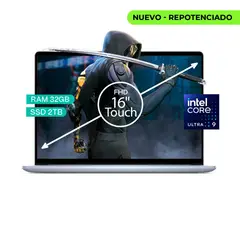 DELL - Portatil Inspiron 16 7640 Core Ultra 9 185H Ram 32Gb/ 2 TB SSD 16" FHD TOUCH WIN 11 HOME