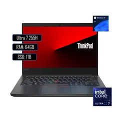 LENOVO - PORTATIL THINKPAD E14 INTEL CORE ULTRA 7 255H/ RAM 64GB DDR5/ 1TB M.2/ WIN11 PRO